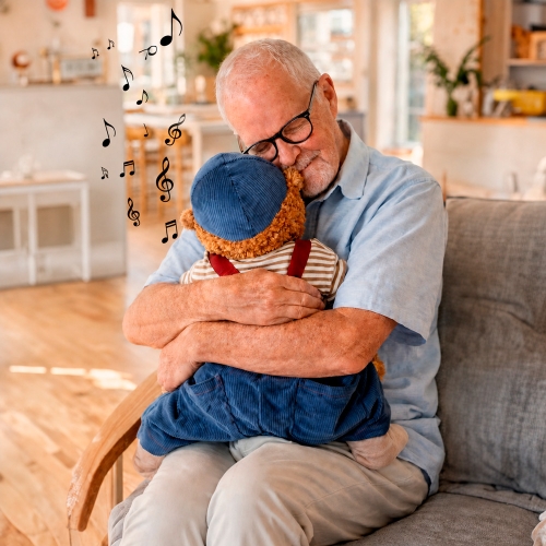 Demensdukke Henric med Hugbeat som tilvalg